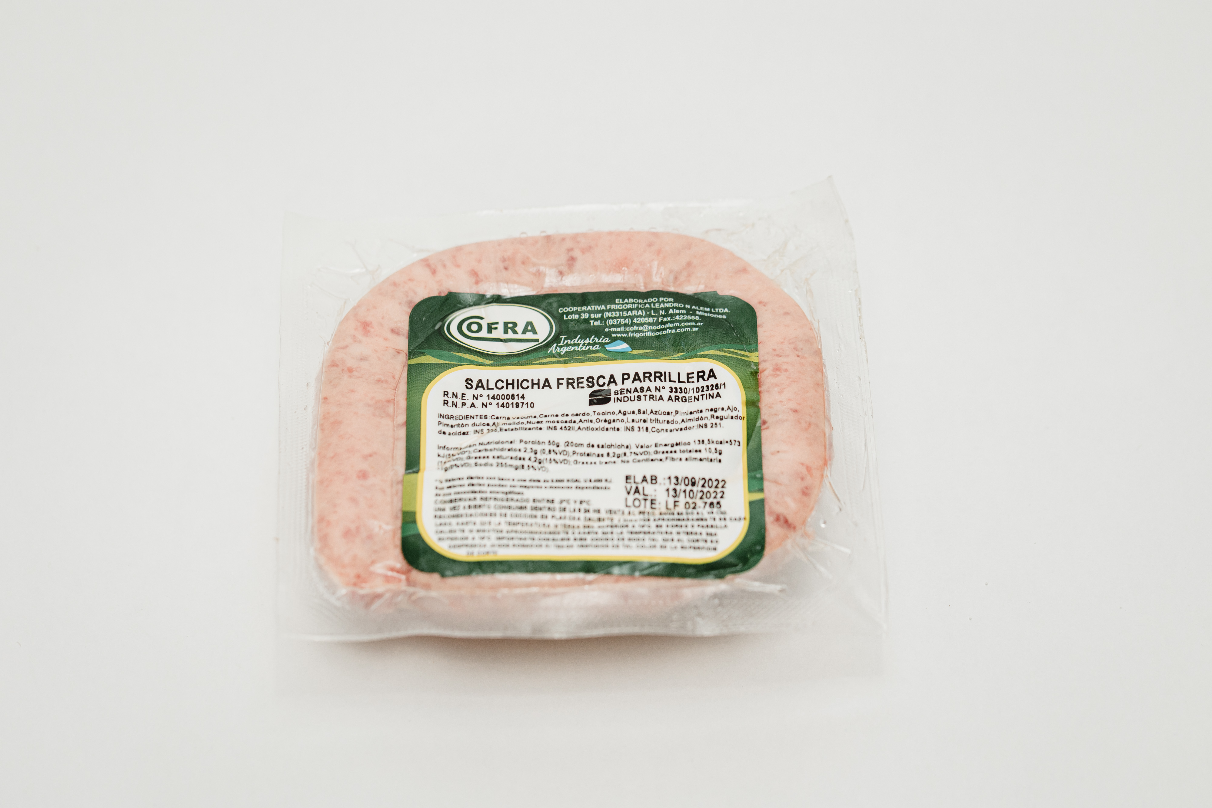 SALCHICHA PARRILLERA COFRA